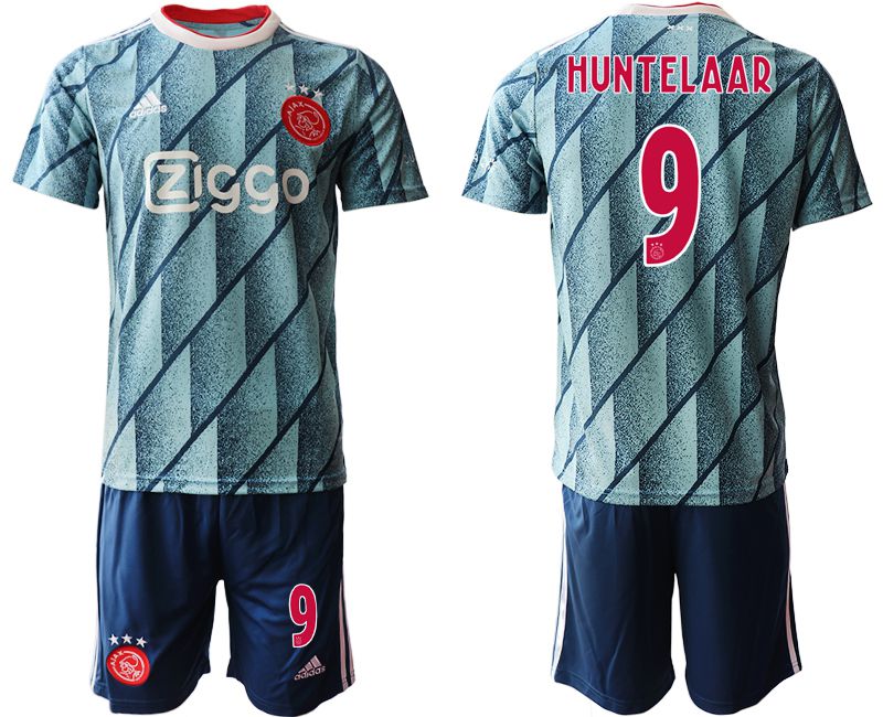 Men 2020-2021 club AFC Ajax away #9 blue Soccer Jerseys
